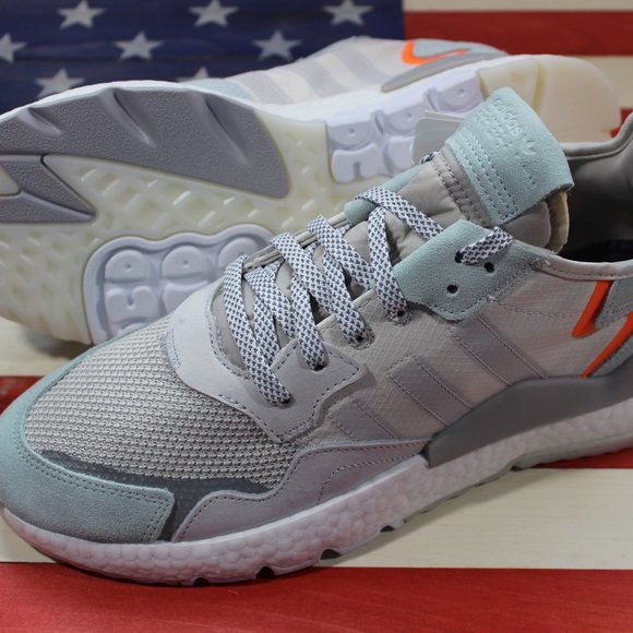 Adidas Nite Jogger Boost Running Shoe White BD7956 - Picture 6 of 11